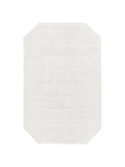 Westwing Collection Handgewebter Viskoseteppich Jane Diamond in Elfenbeinfarben, B 120 x L 180 cm (Größe S)