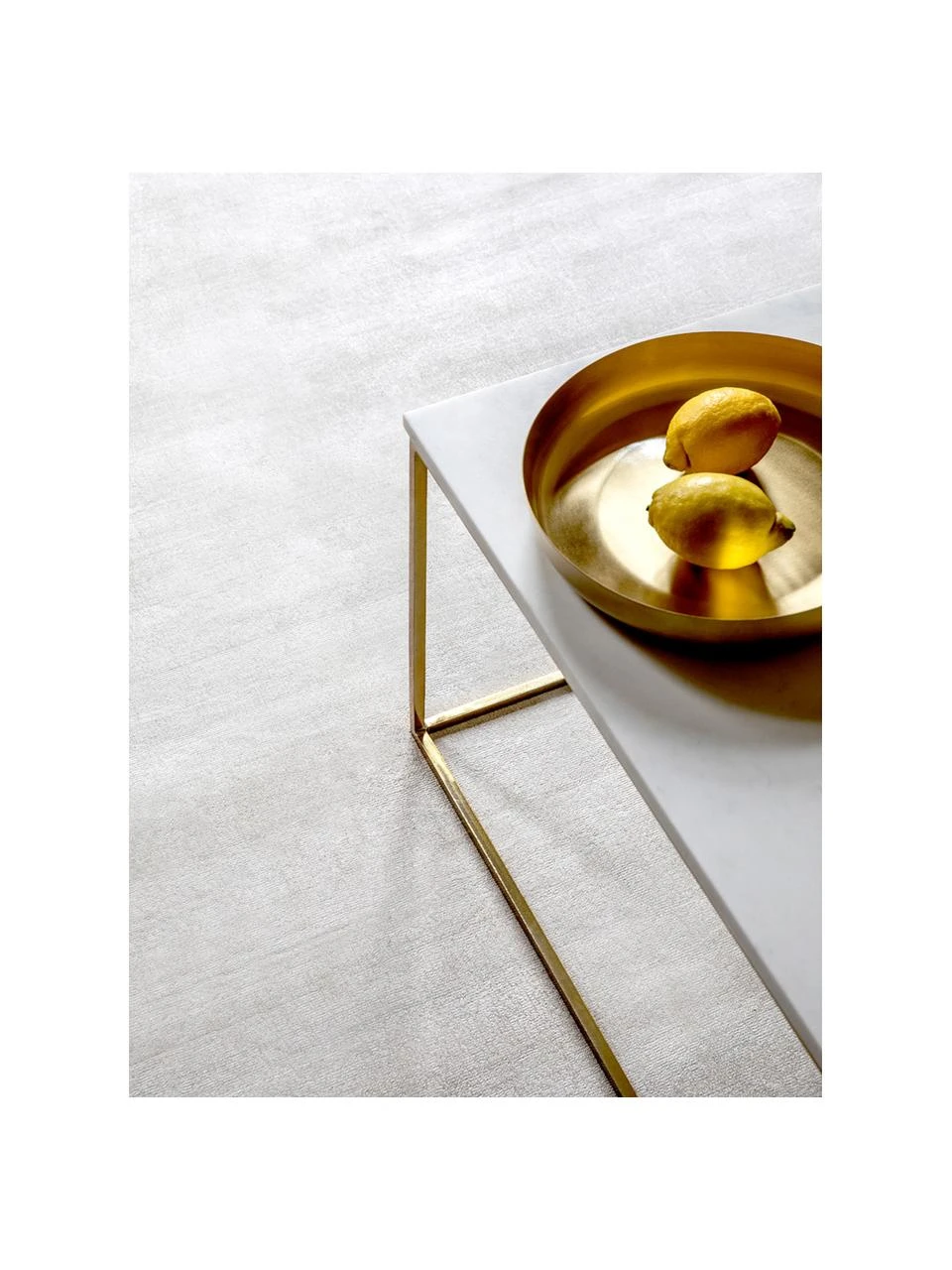 Westwing Collection Handgewebter Viskoseteppich Jane in Elfenbeinfarben, B 80 x L 150 cm (Größe XS) – Bild 3