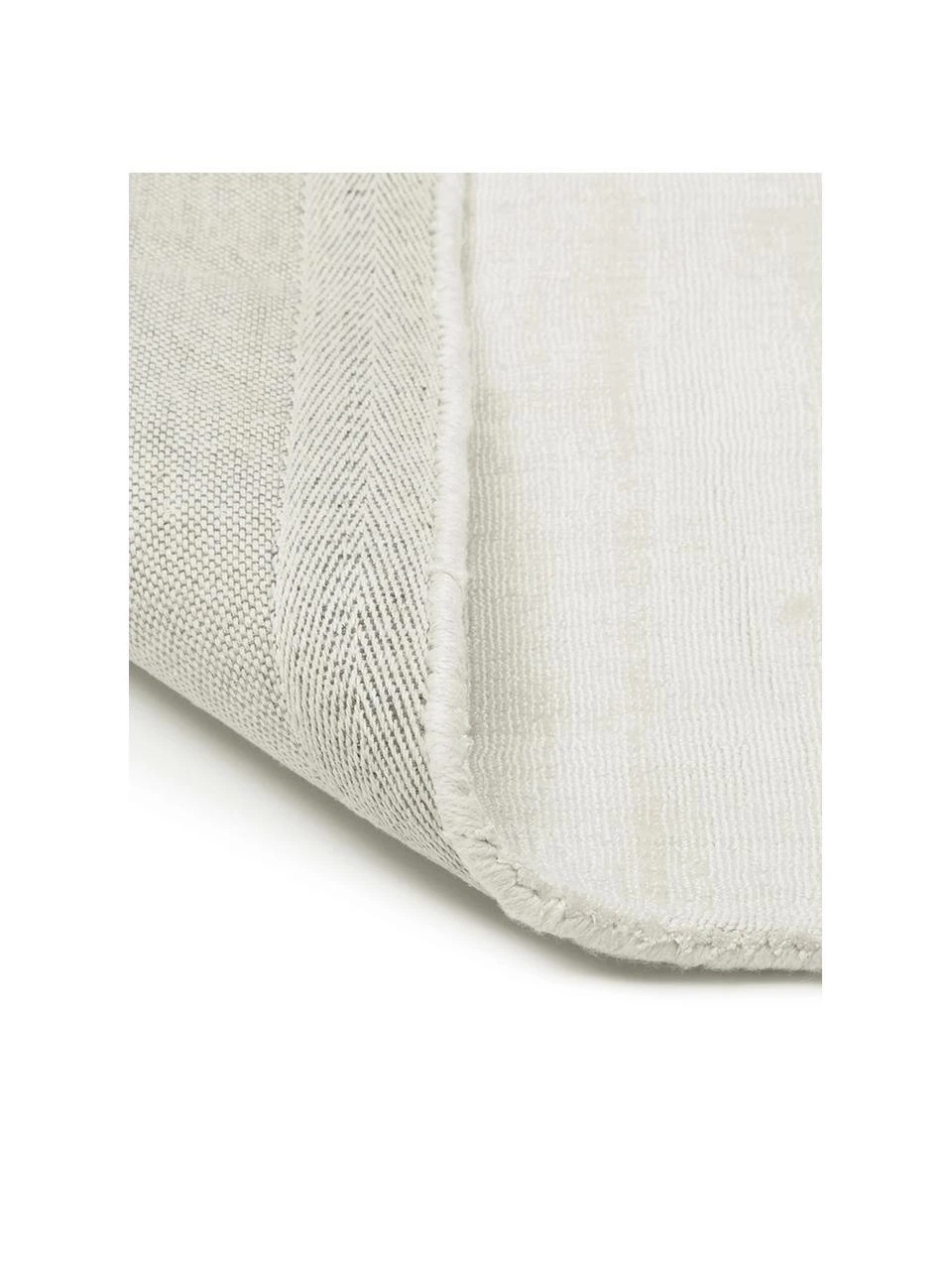 Westwing Collection Handgewebter Viskoseteppich Jane in Elfenbeinfarben, B 80 x L 150 cm (Größe XS) – Bild 6