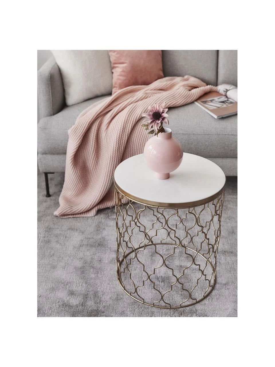 Westwing Collection Handgewebter Viskoseteppich Jane in Grau, B 80 x L 150 cm (Größe XS) – Bild 2