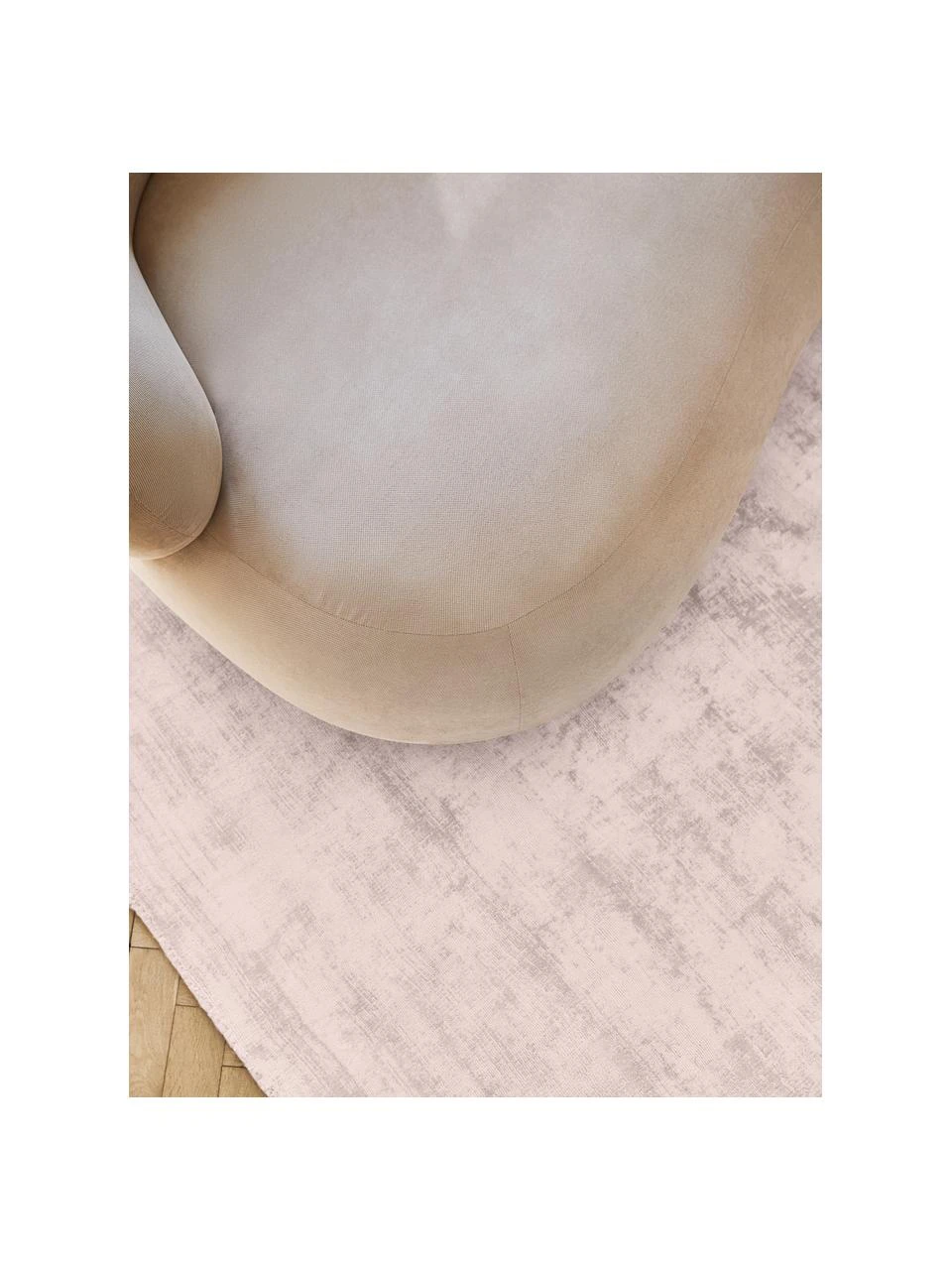 Westwing Collection Handgewebter Viskoseteppich Jane in Rosa, B 80 x L 150 cm (Größe XS) – Bild 2