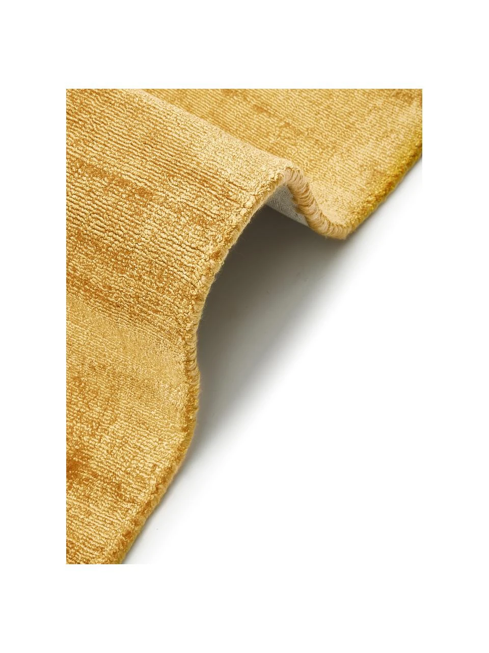 Westwing Collection Handgewebter Viskoseteppich Jane in Senfgelb, B 80 x L 150 cm (Größe XS) – Bild 6
