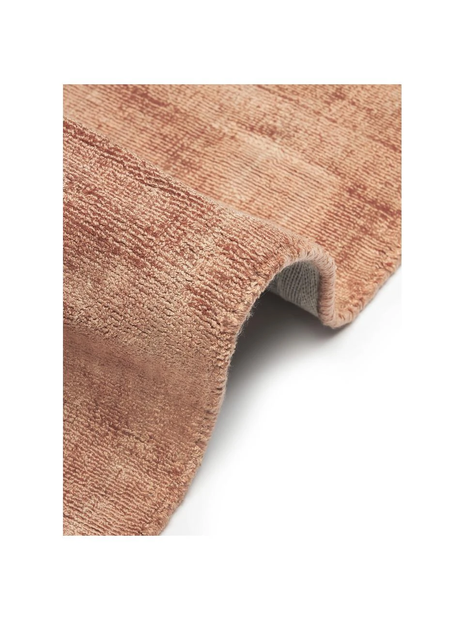 Westwing Collection Handgewebter Viskoseteppich Jane in Terrakotta, B 80 x L 150 cm (Größe XS) – Bild 6