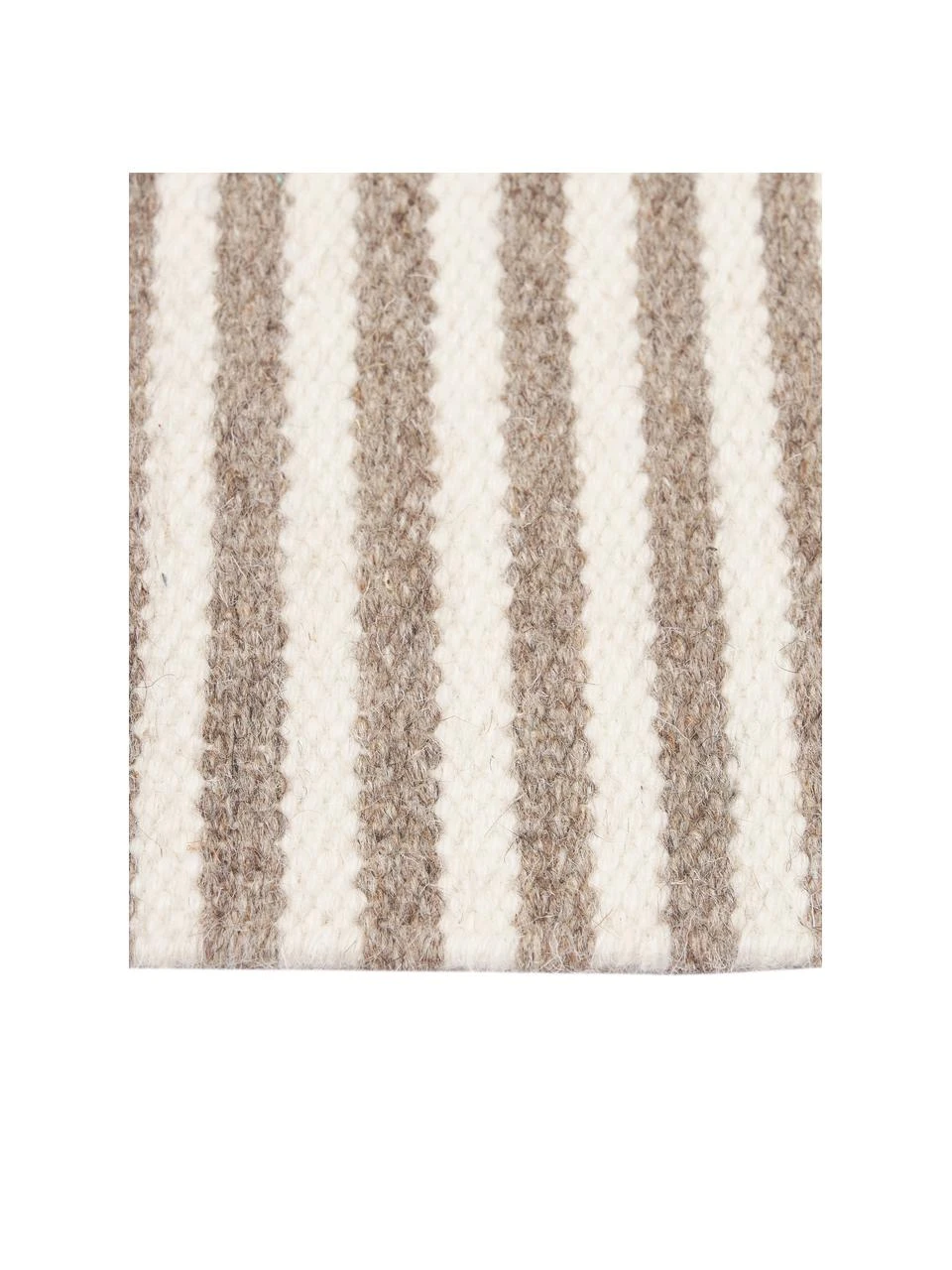 Westwing Collection Handgewebter Wollteppich Anica mit Hoch-Tief-Effekt in Taupe, B 80 x L 150 cm (Größe XS) – Bild 4