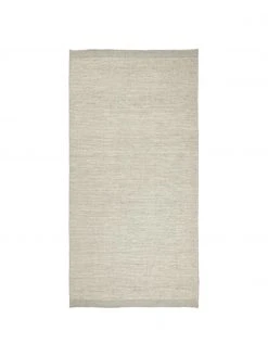 Linie Design Handgewebter Wollteppich Asko in Beige/Hellgrau, meliert, B 70 x L 140 cm (Größe XS)