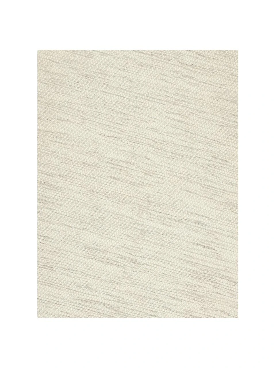 Linie Design Handgewebter Wollteppich Asko in Creme/Hellgrau, meliert, B 70 x L 140 cm (Größe XS) – Bild 2