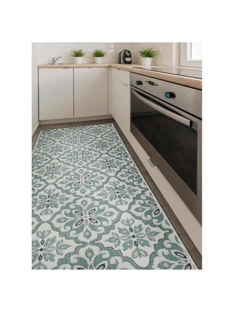 Benuta In- & Outdoor-Läufer Capri mit floralem Muster, B 80 x L 200 cm Nur noch 1 Artikel verfügbar – Bild 2