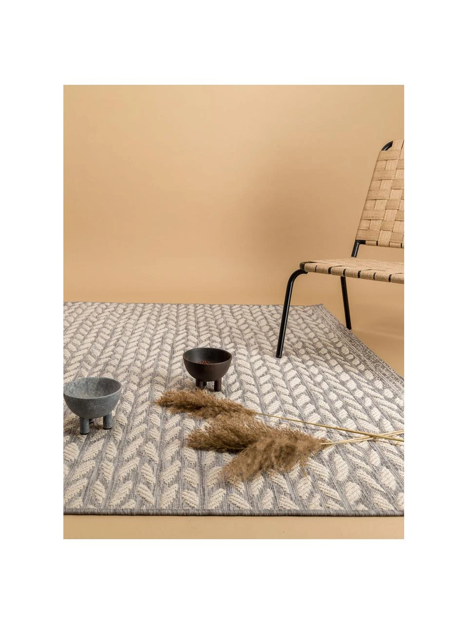 In- & Outdoor-Teppich Braided mit Blattmuster, B 160 x L 230 cm (Größe M) – Bild 2