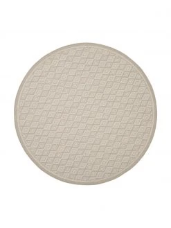 Westwing Collection In- & Outdoor-Teppich Capri in Beige/Creme, Ø 140 cm (Größe M)