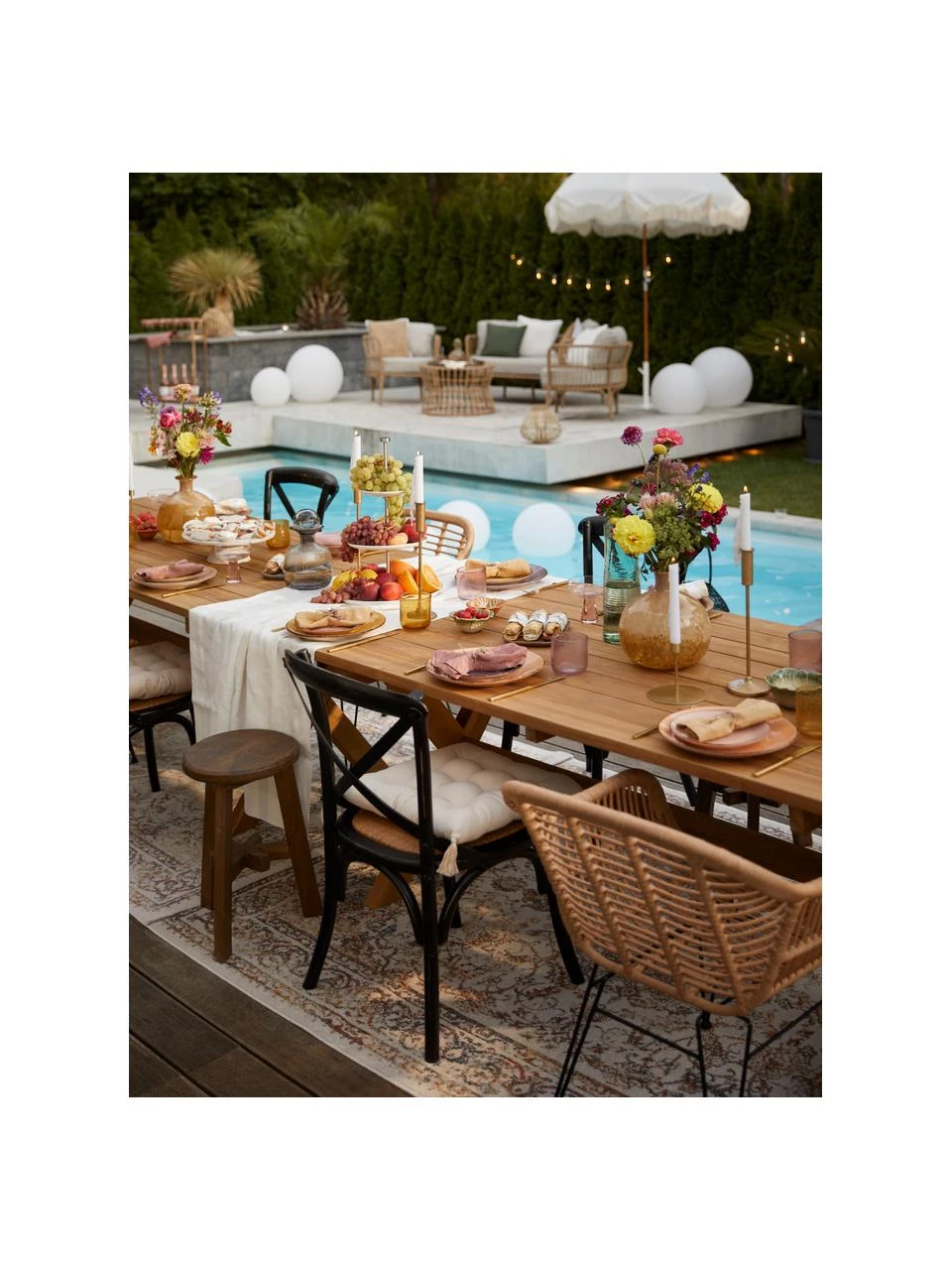 Westwing Collection In- & Outdoor-Teppich Dana im Vintage Style in Mehrfarbig, B 120 x L 180 cm (Größe S) – Bild 2