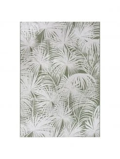 In- & Outdoor-Teppich Lagosi mit Palmenmotiv in Cremeweiß/Grün, B 80 x L 150 cm (Größe XS)