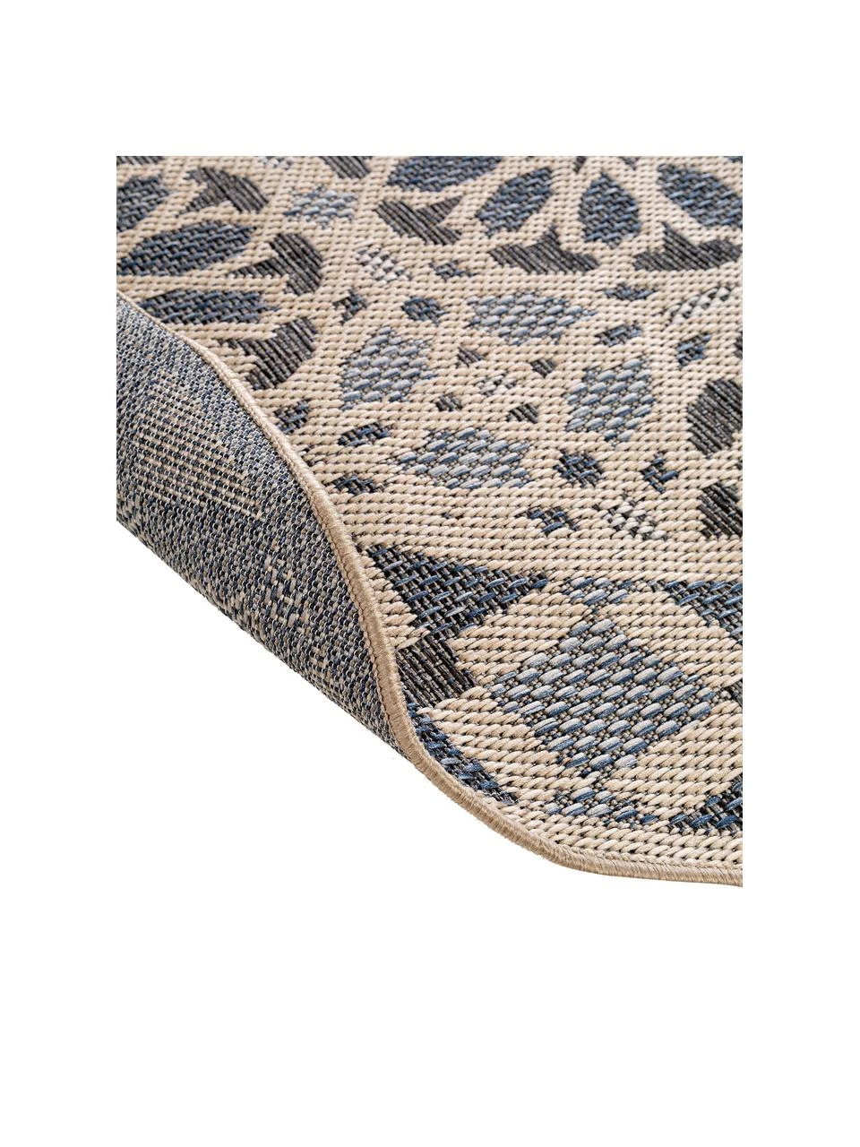 Benuta In- & Outdoor-Teppich River mit floralem Muster, Ø 130 cm (Größe M) – Bild 3