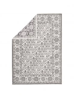 In- & Outdoor-Wendeteppich Curacao im Vintage Style, Grau/Creme, B 160 x L 230 cm (Größe M)