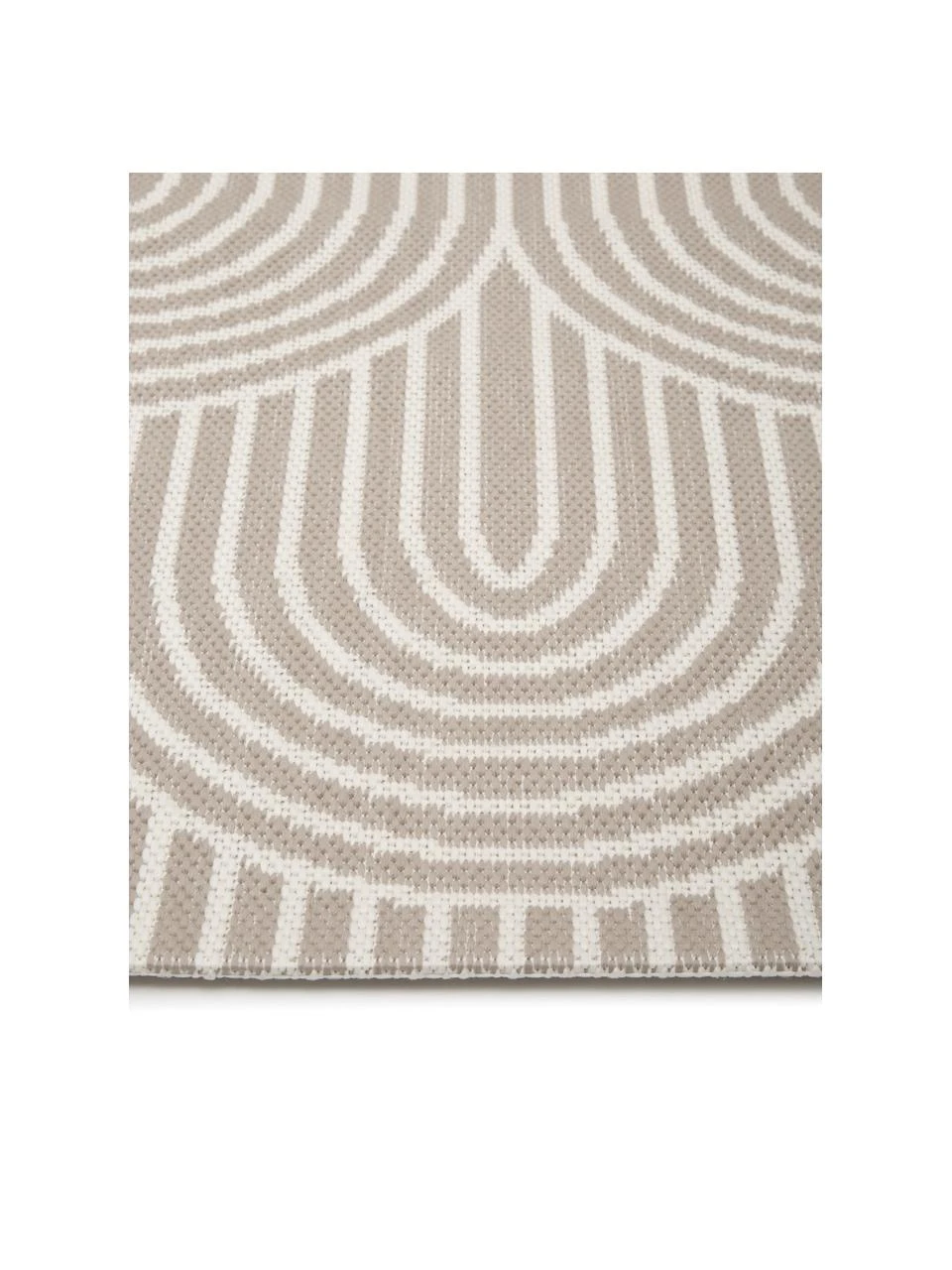 Westwing Collection In- & Outdoorteppich Arches in Beige/Weiß, B 80 x L 150 cm (Größe XS) – Bild 5