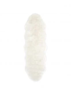 Westwing Collection Kunstfell-Teppich Mathilde, glatt, B 60 x L 180 cm