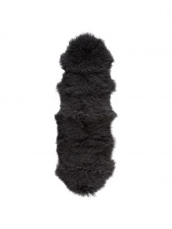 Langhaar-Lammfell-Teppich Ella, gelockt, B 50 x L 160 cm