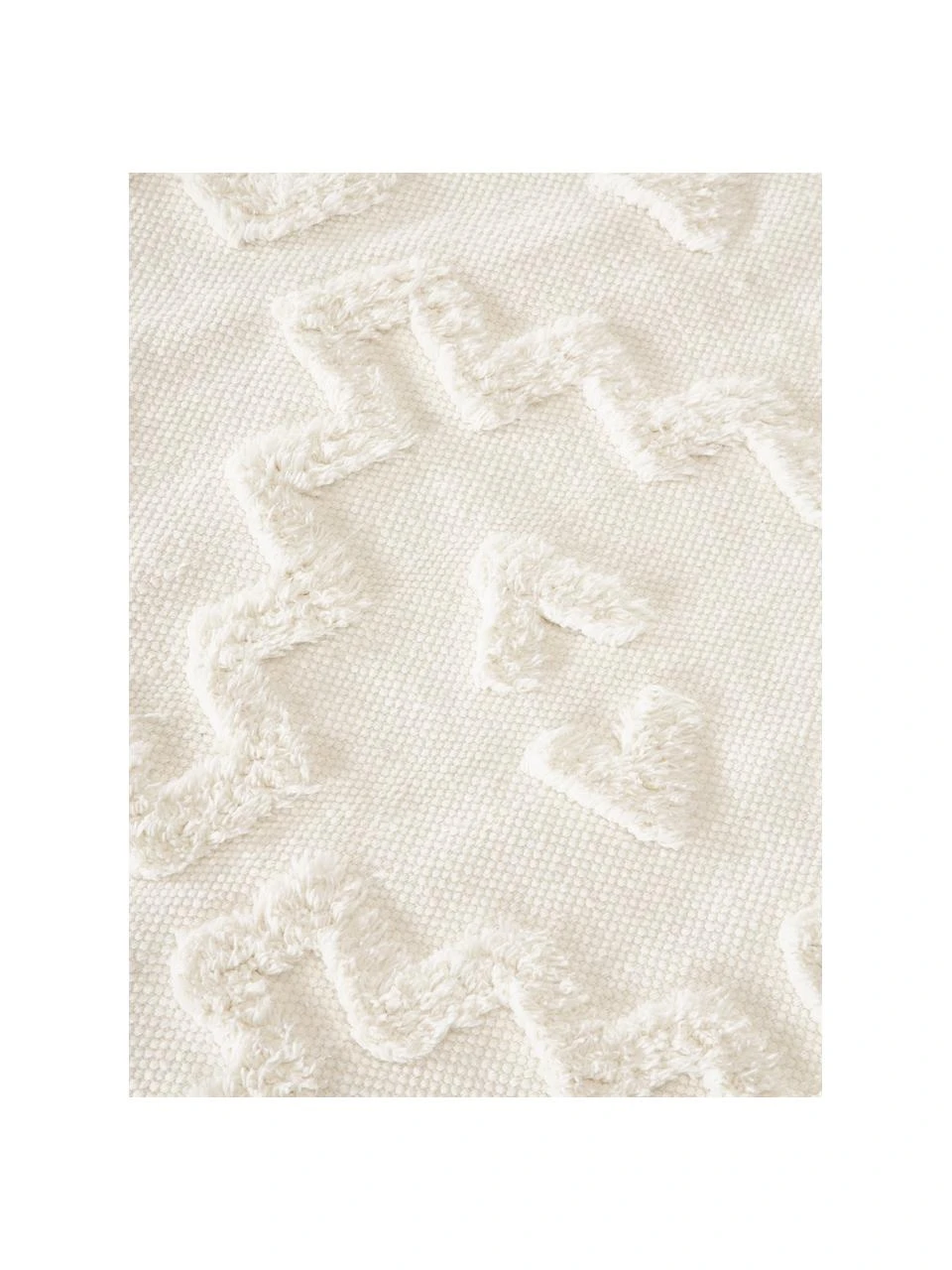 Westwing Collection Runder Baumwollteppich Idris mit erhabender Hoch-Tief-Struktur, Ø 120 cm (Größe S) – Bild 5