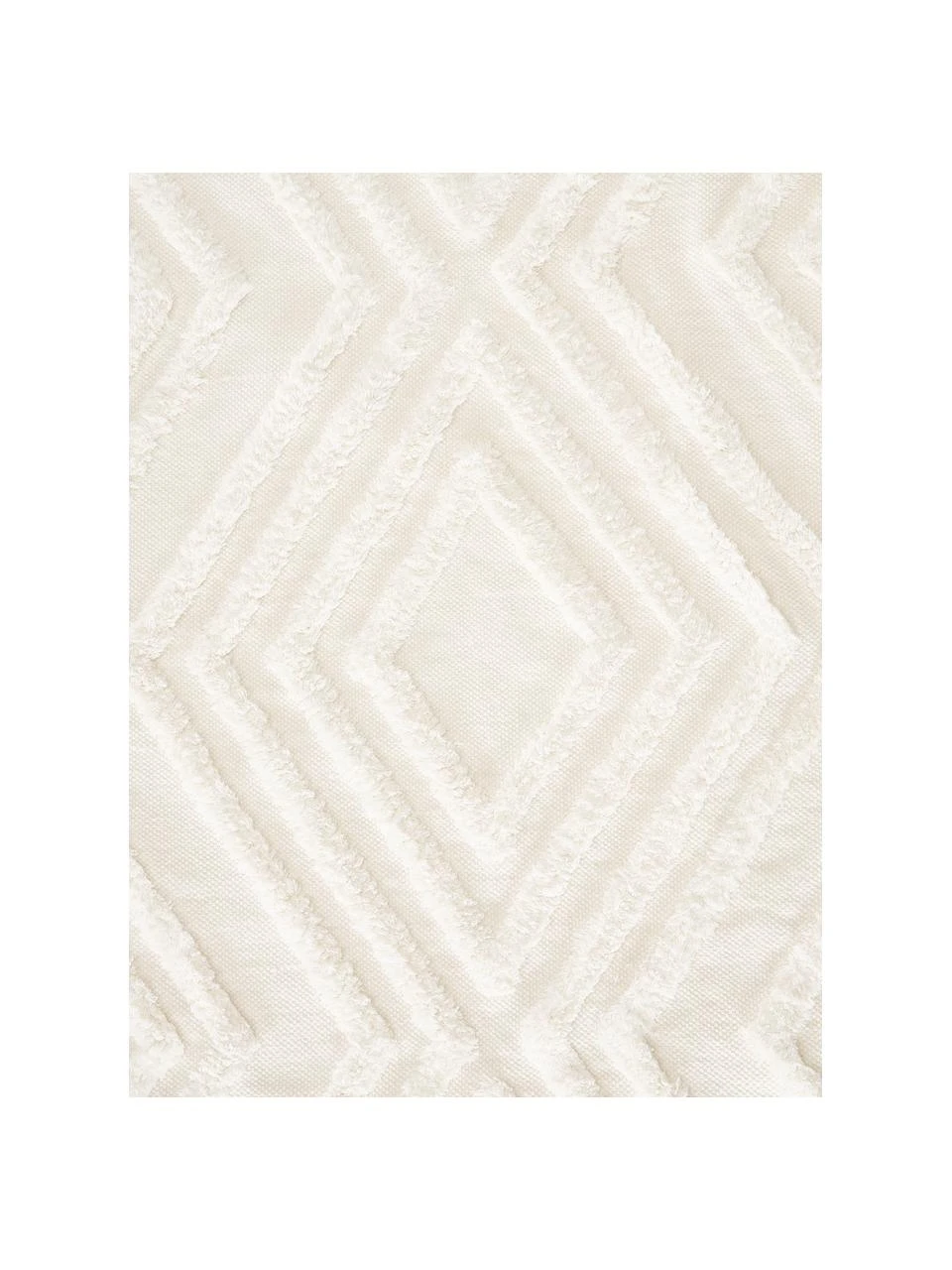 Westwing Collection Runder Baumwollteppich Ziggy mit erhabener Hoch-Tief-Struktur, Ø 120 cm (Größe S) – Bild 4