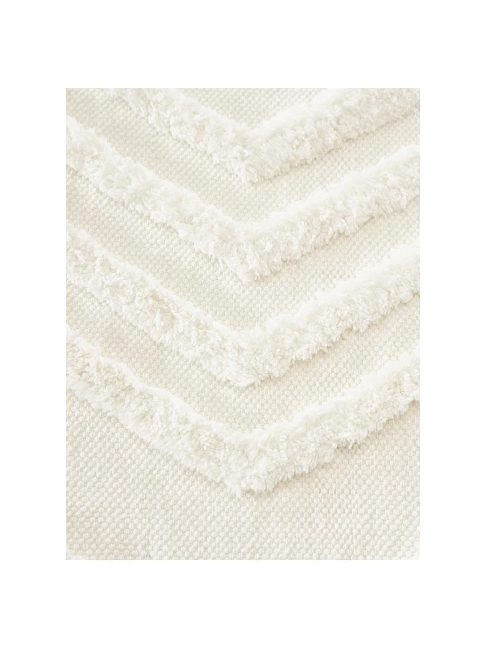 Westwing Collection Runder Baumwollteppich Ziggy mit erhabener Hoch-Tief-Struktur, Ø 120 cm (Größe S) – Bild 5