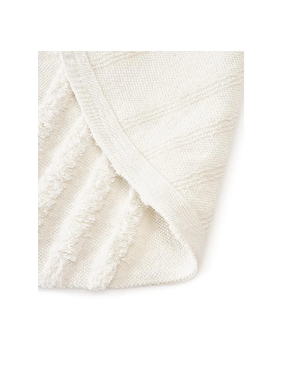 Westwing Collection Runder Baumwollteppich Ziggy mit erhabener Hoch-Tief-Struktur, Ø 120 cm (Größe S) – Bild 6