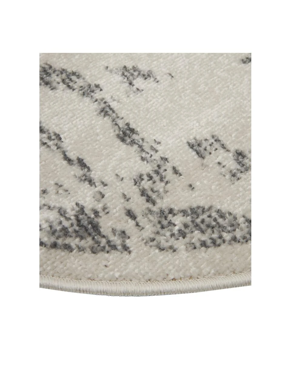 Westwing Collection Runder In- & Outdoor-Teppich Everly im Vintage Style in Grau, Ø 120 cm (Größe S) – Bild 4