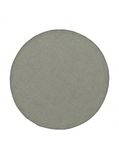 Westwing Collection Runder In- & Outdoor-Teppich Toronto in Salbeigrün, Ø 120 cm (Größe S)