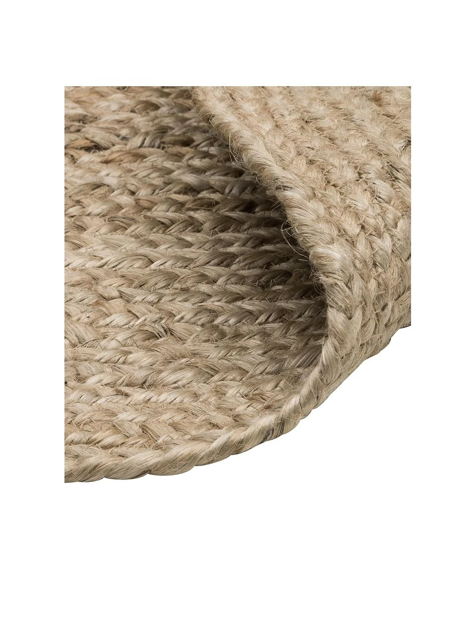 Westwing Collection Runder Jute-Teppich Tapu im Boho Style, handgefertigt, Ø 150 cm (Größe M) – Bild 5