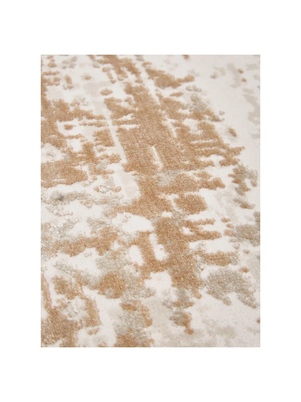 Runder Vintage Teppich Cordoba in Beigetönen, schimmernd, Ø 200 cm (Größe L)Nur noch wenige verfügbar – Bild 4