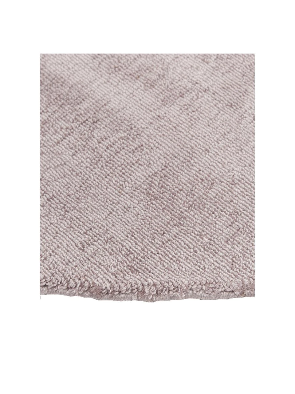 Westwing Collection Runder Viskoseteppich Jane in Flieder, handgewebt, Ø 115 cm (Größe S) – Bild 3