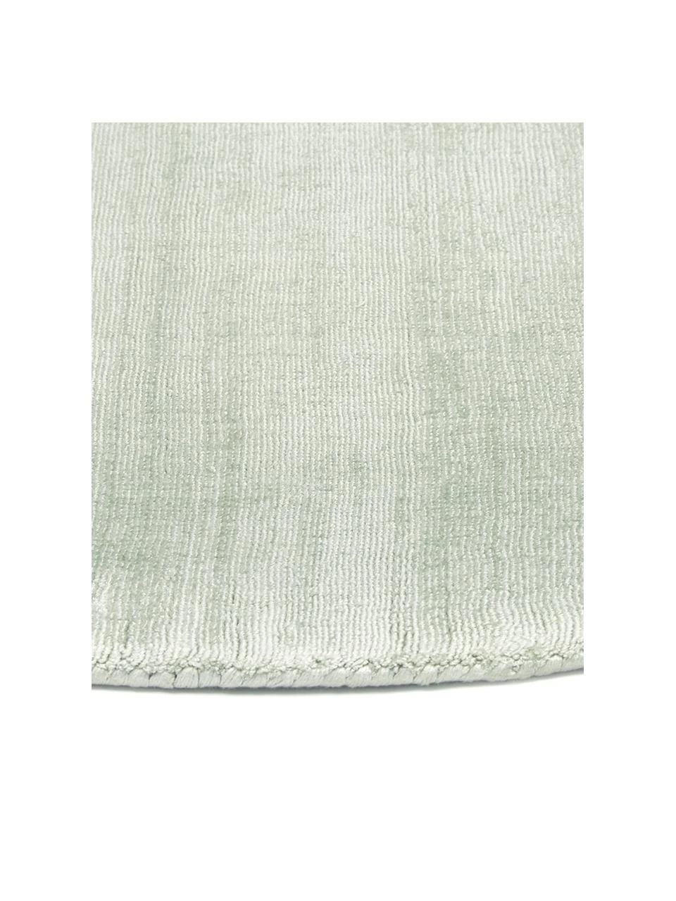 Westwing Collection Runder Viskoseteppich Jane in Lindgrün, handgewebt, Ø 120 cm (Größe S) – Bild 4