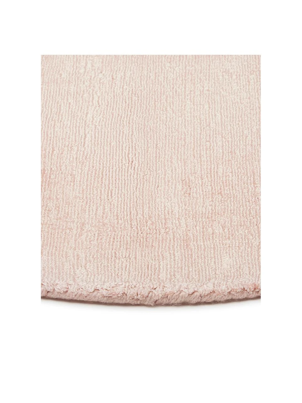 Westwing Collection Runder Viskoseteppich Jane in Rosa, handgewebt, Ø 120 cm (Größe S) – Bild 5