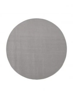 Westwing Collection Runder Wollteppich Ida in Grau, Ø 200 cm (Größe L)