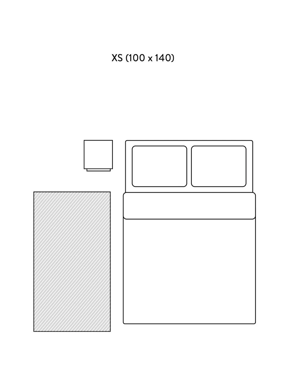 Teppich Lyon mit Schlingen-Flor, B 100 x L 140 cm (Größe XS) – Bild 6