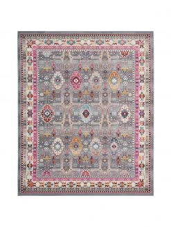 Teppich Vintage Kashan mit buntem Vintagemuster, B 120 x L 180 cm (Größe S)