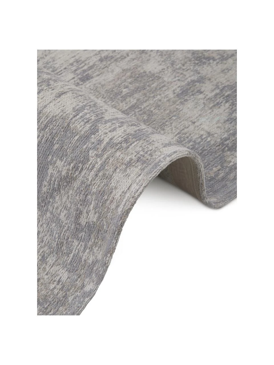 Louis de Poortere Vintage Chenilleteppich Babylon in Grau-Beige, B 140 x L 200 cm (Größe S) – Bild 5