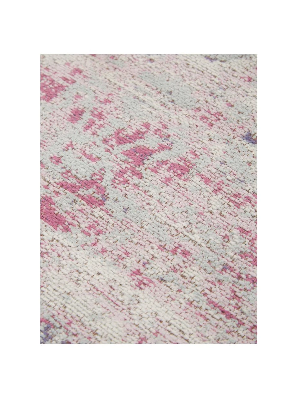 Westwing Collection Vintage Chenilleteppich Rimini in Rosa-Hellgrau, handgewebt, B 200 x L 300 cm (Größe L)Nur noch wenige verfügbar – Bild 3