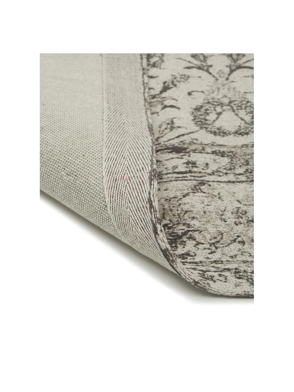 Westwing Collection Vintage Chenilleteppich Sofia in Beige-Grau, handgewebt, B 160 x L 230 cm (Größe M) – Bild 5