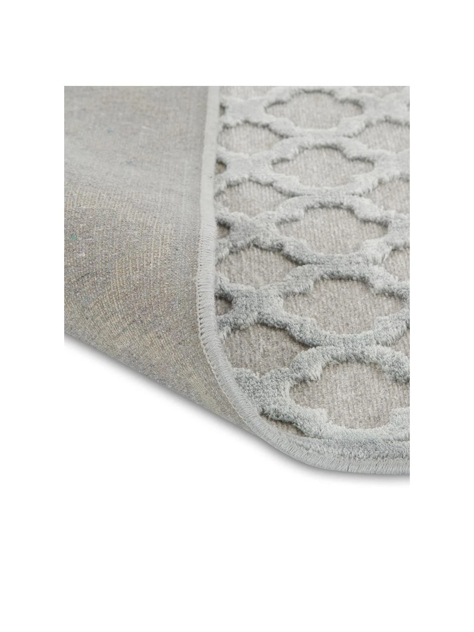 Viskoseläufer Bryon in Grau mit Hoch-Tief-Muster, B 80 x L 250 cm – Bild 4