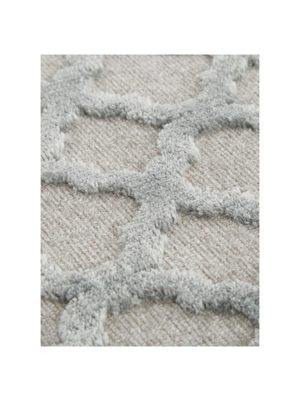 Viskoseläufer Bryon in Grau mit Hoch-Tief-Muster, B 80 x L 250 cm – Bild 6