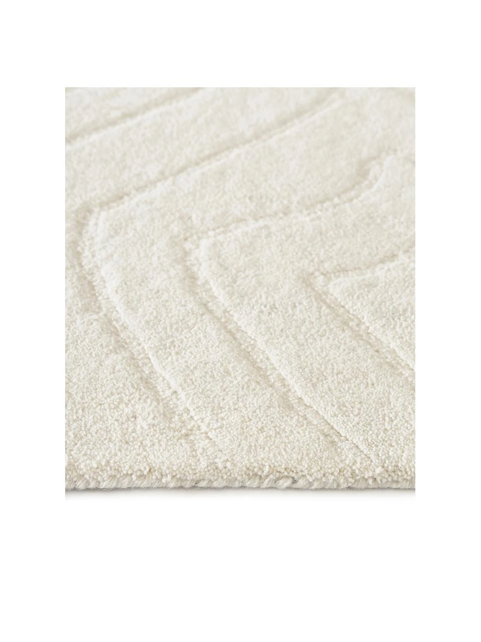 Westwing Collection Wollteppich Aaron in Cremeweiß, handgetuftet, B 200 x L 300 cm (Größe L)Nur noch 1 Artikel verfügbar – Bild 4