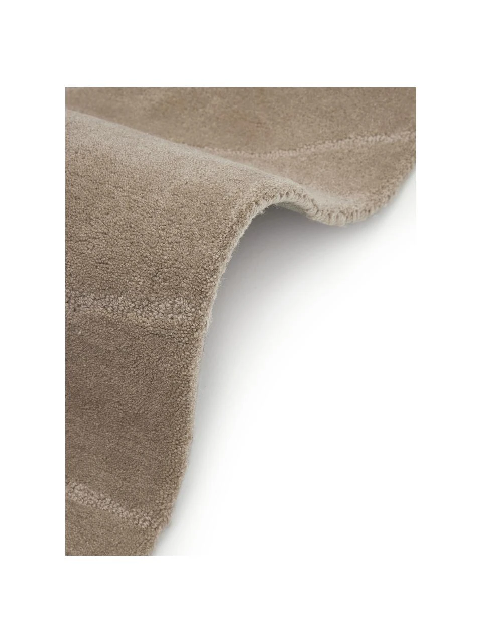 Westwing Collection Wollteppich Aaron in Taupe, handgetuftet, B 80 x L 150 cm (Größe XS) – Bild 6