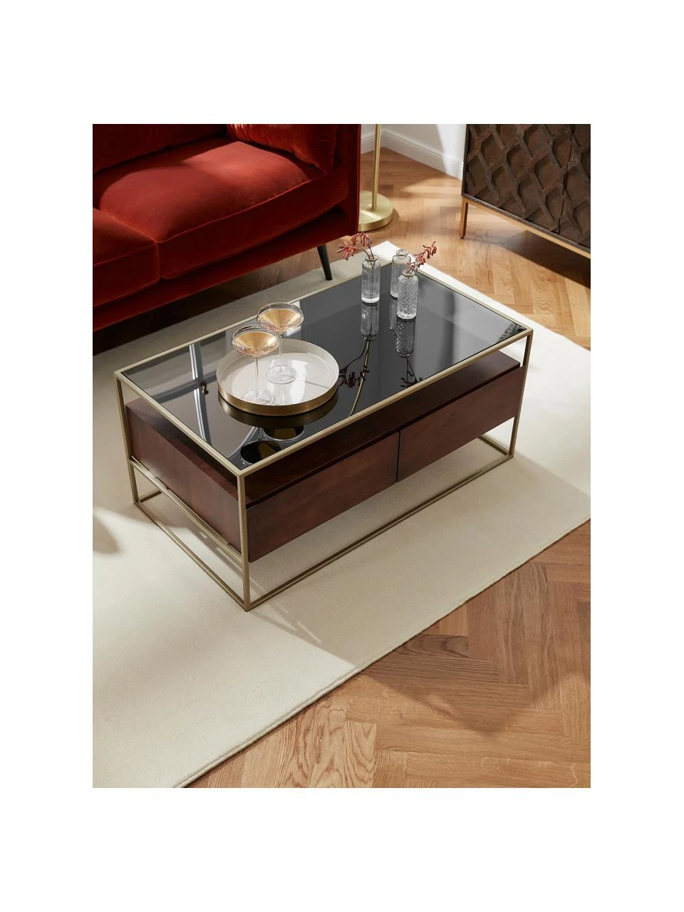 Westwing Collection Wollteppich Ida in Beige, B 160 x L 230 cm (Größe M) – Bild 2