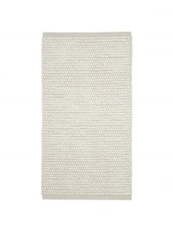 Westwing Collection Wollteppich Pebble in Cremeweiß, B 80 x L 150 cm (Größe XS)